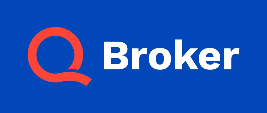 Q Broker logo white